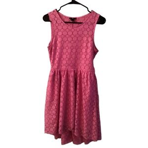 H&M Women's Small Dress High Low Hot Pink Summer Dress